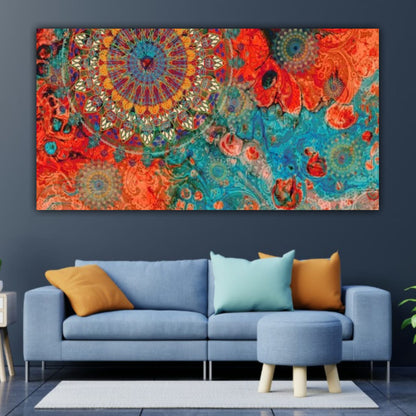 Canvas Painting Wall Frame for Living Room Wall Decoration Ancient Hindu Wall Art