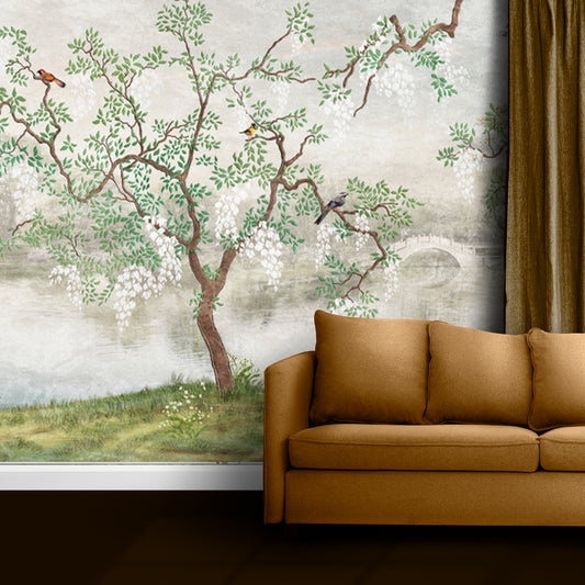 370 gsm Wallpaper Self Adhesive Mural Wallpaper Customized Wallpaper tiles