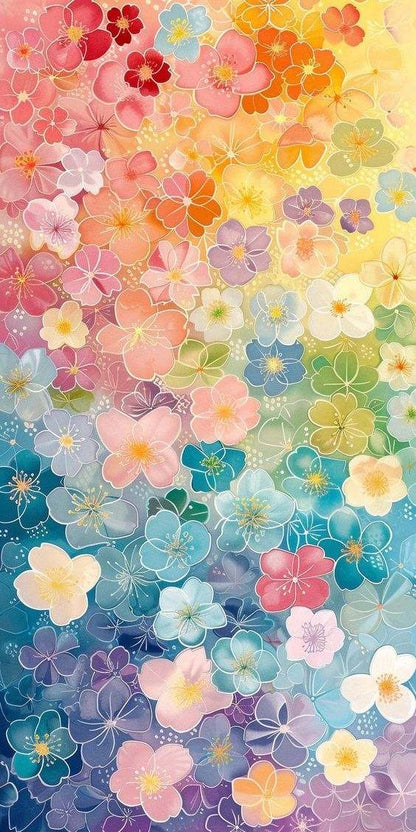 3D Pastel Floral Ceiling Design with Multicolour Blossoms for Modern Luxury Interiors
