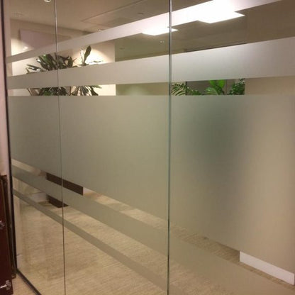 Full Frosted Glass Film for Office & Home | Privacy Vinyl for Glass Doors, Partitions & Windows | Modern Matte Glass Finish