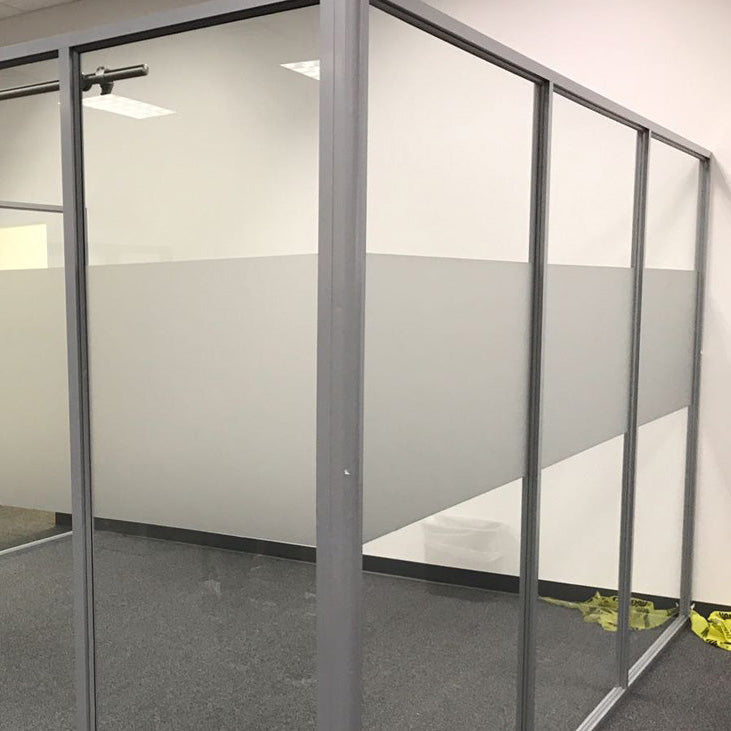 Gradient Frosted Glass Film for Office Partitions | Modern Fade Privacy Vinyl for Glass Walls & Doors | Designer Glass Frosting