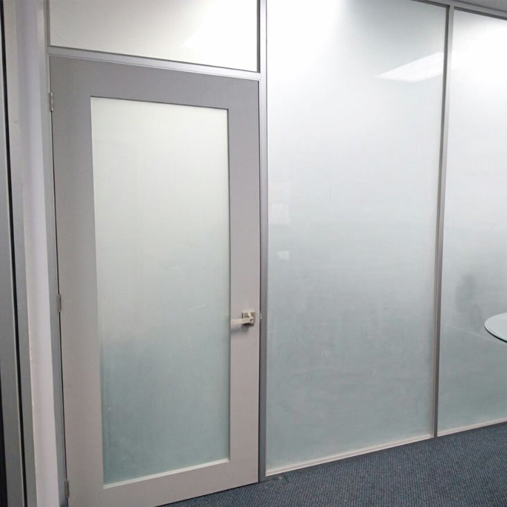 Gradient Frosted Glass Film for Office Partitions | Modern Fade Privacy Vinyl for Glass Walls & Doors | Designer Glass Frosting