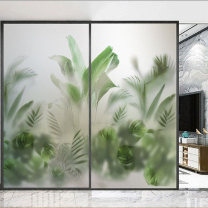 Geometric Frosted Glass Film Design for Office & Home | Decorative Privacy Vinyl for Glass Partitions & Doors | Modern Pattern Glass Sticker