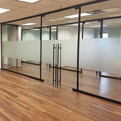 Minimal Pattern Frosted Glass Film for Windows & Doors | Modern Decorative Privacy Vinyl | Subtle Design Glass Sticker