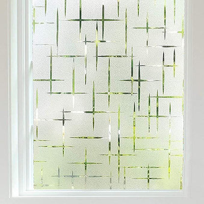 Bathroom Frosted Glass Film for Windows & Shower Areas | Waterproof Privacy Vinyl for Home | Matte Glass Sticker