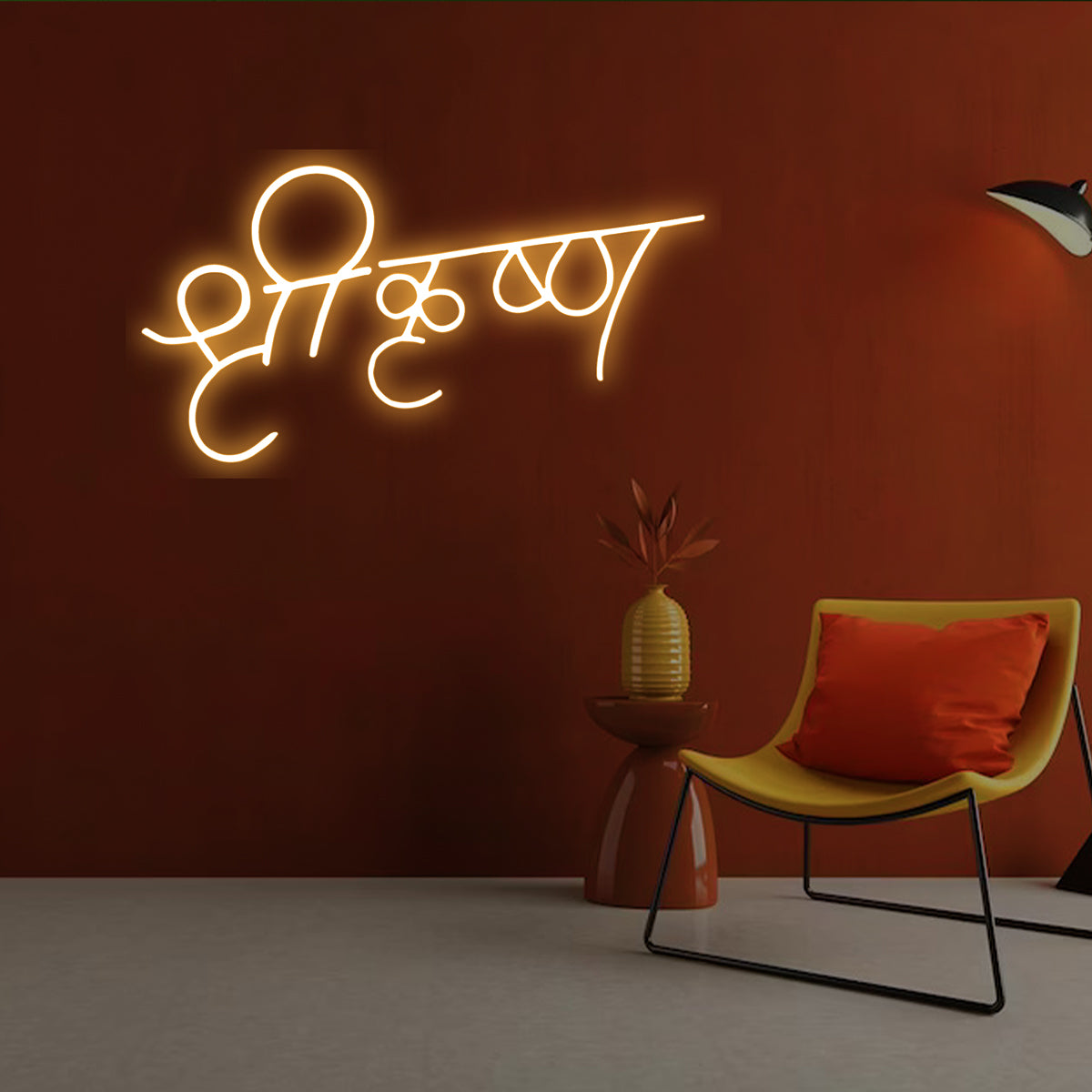 Shri Ganesh neon sign board customised spiritual neon light signs Hindu decor custom neon sign wall light