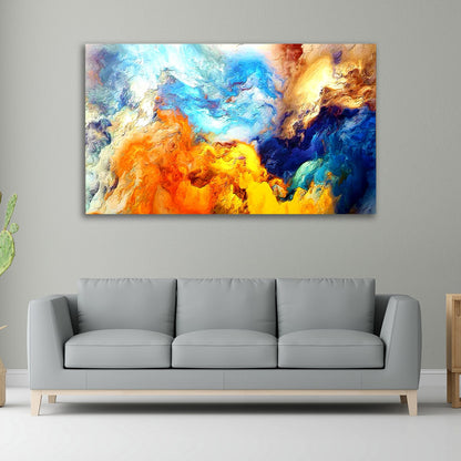 Abstract Canvas Painting Colourful Patterns Wall Frame for Living Room