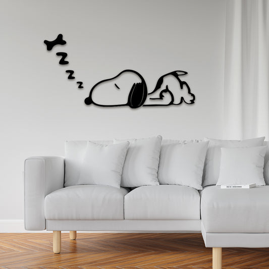 slippy dog Black Acrylic snoop self adhesive for office decor home shops
