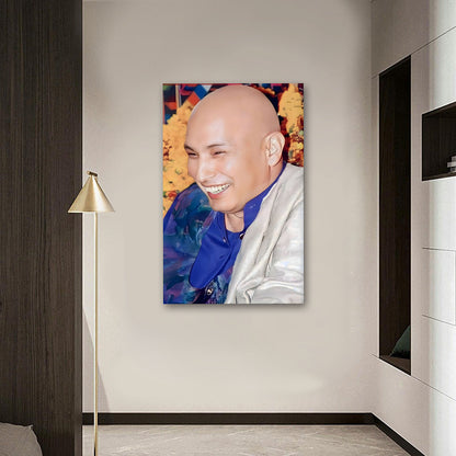 Spiritual guru artistic portrait canvas wall art for home decor
