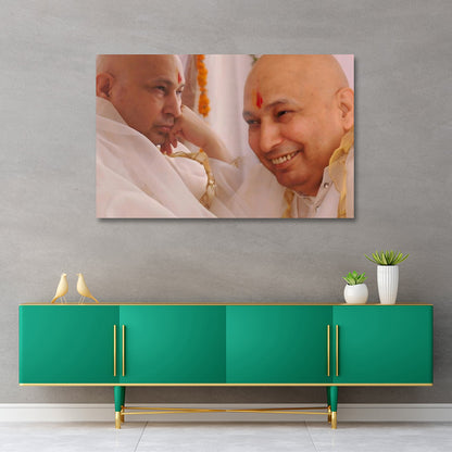 Spiritual guru blessings canvas painting frame painting on canvas wall decor for living room