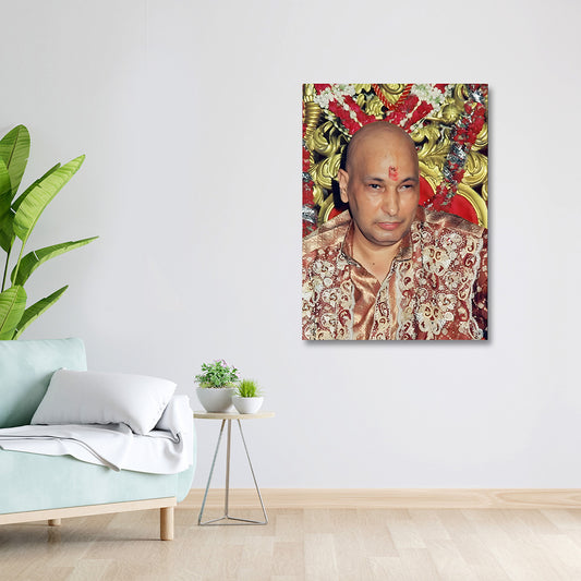 Spiritual guru portrait canvas painting frame painting on canvas wall decor for living room