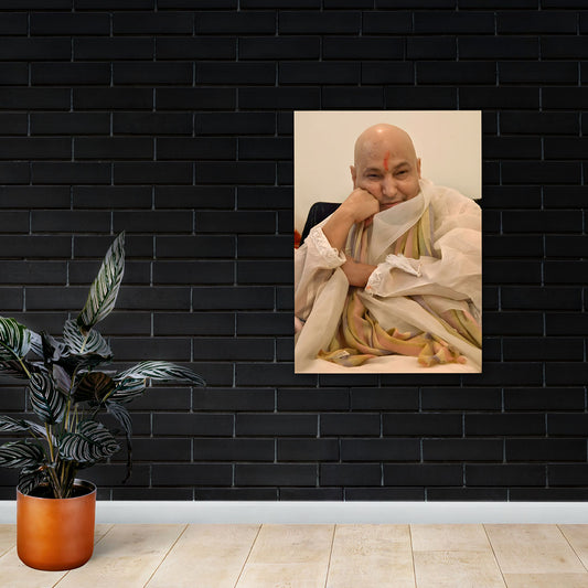 Spiritual guru peaceful portrait canvas wall art for home decor
