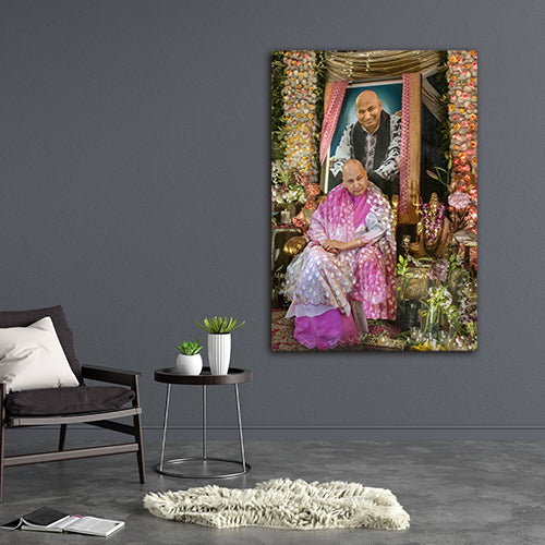 devotional guru canvas wall art for meditation and living room