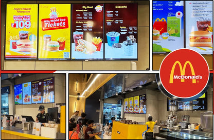 Outdoor Digital Menu Board | Restaurant Drive Thru Digital Advertising Display Screen