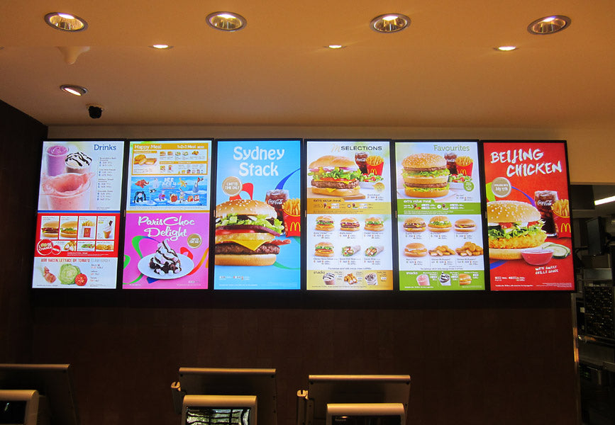 Outdoor Digital Menu Board | Restaurant Drive Thru Digital Advertising Display Screen
