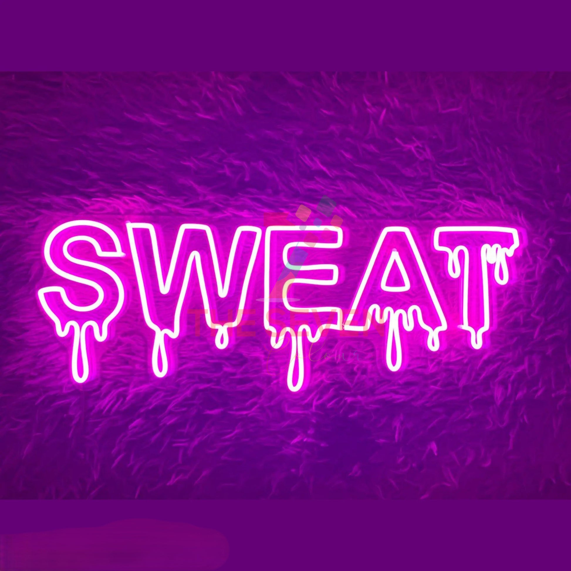 Sweat Neon Sign Board LED Gym Motivational Neon Light Wall Decor