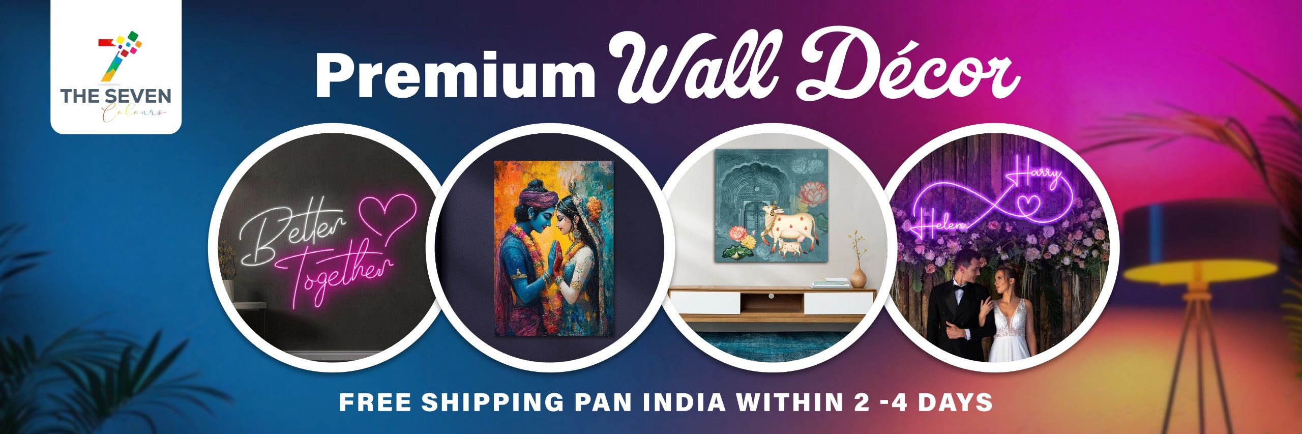 the seven colours premium wall decors