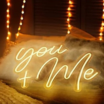 you and me neon sign board customised romantic neon light signs bedroom wall decor custom neon sign