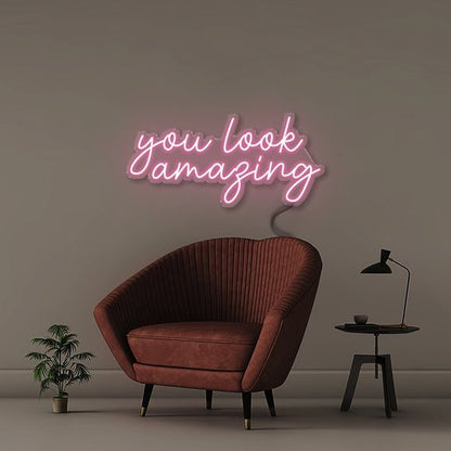 You look amazing neon sign board pink neon light aesthetic wall decor